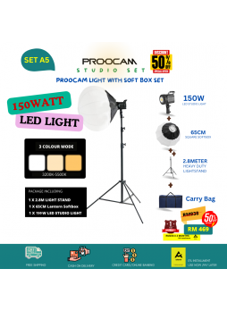  PROOCAM KB-0811 150W Strobe Studio LED Light Photo Monolight for Indoor video live KB-1210 SET A5